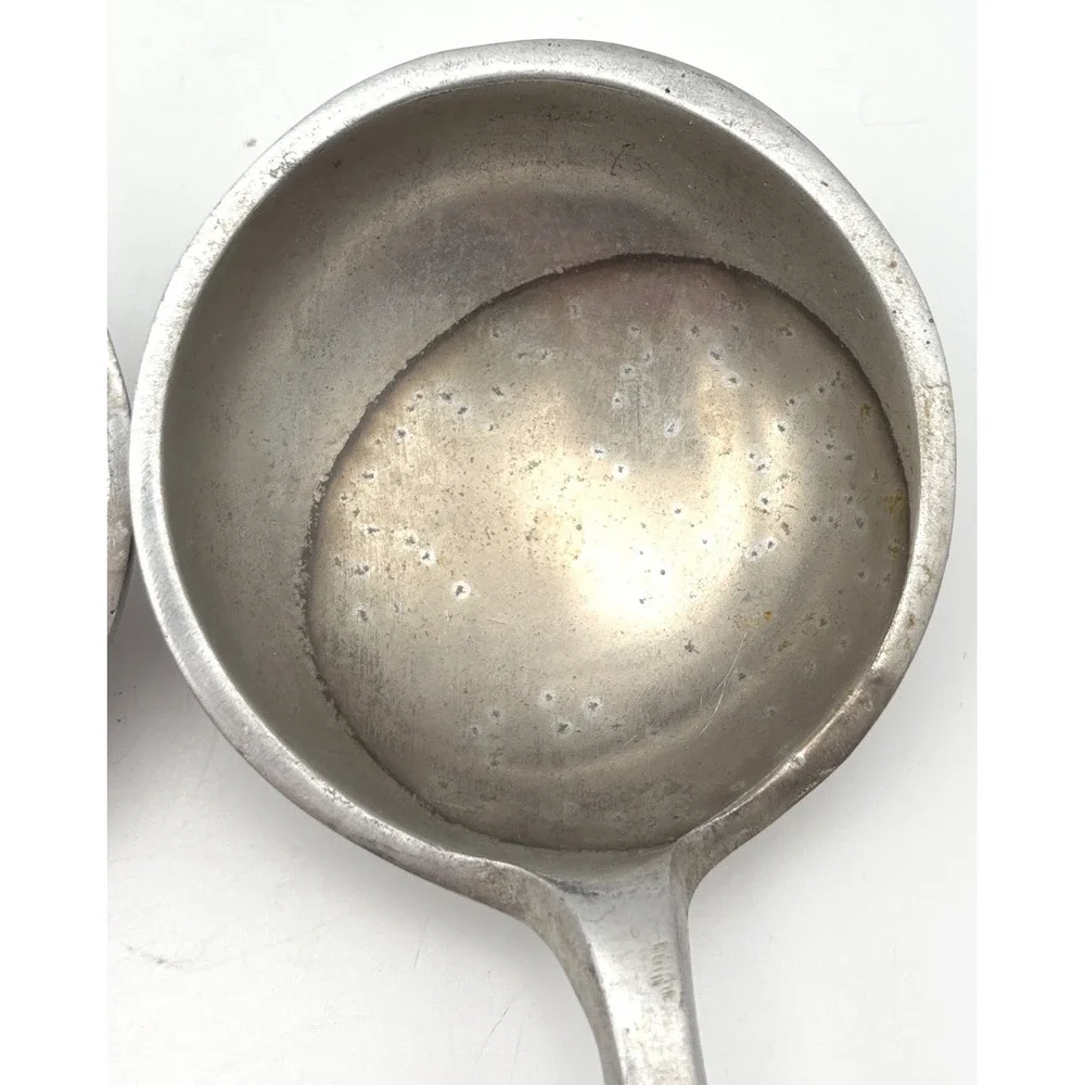 Vintage Fruit Motif Salad Serving Set Sculpted Silver Tone Metal Spoon and Fork